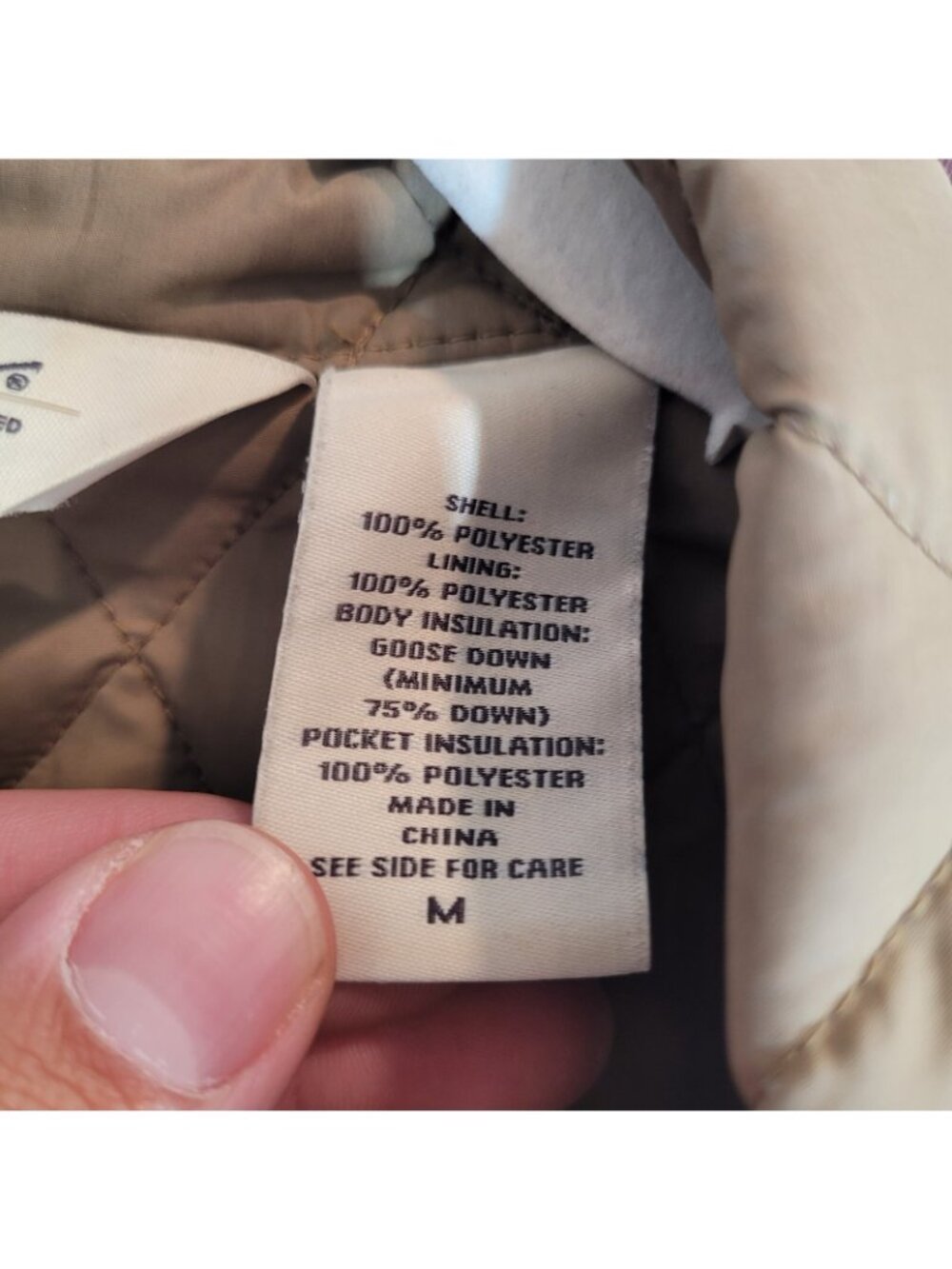 Eddie Bauer Goose Down Vest Womens Medium Purple Puffer Full Zip Quilted Pockets - Picture 8 of 10